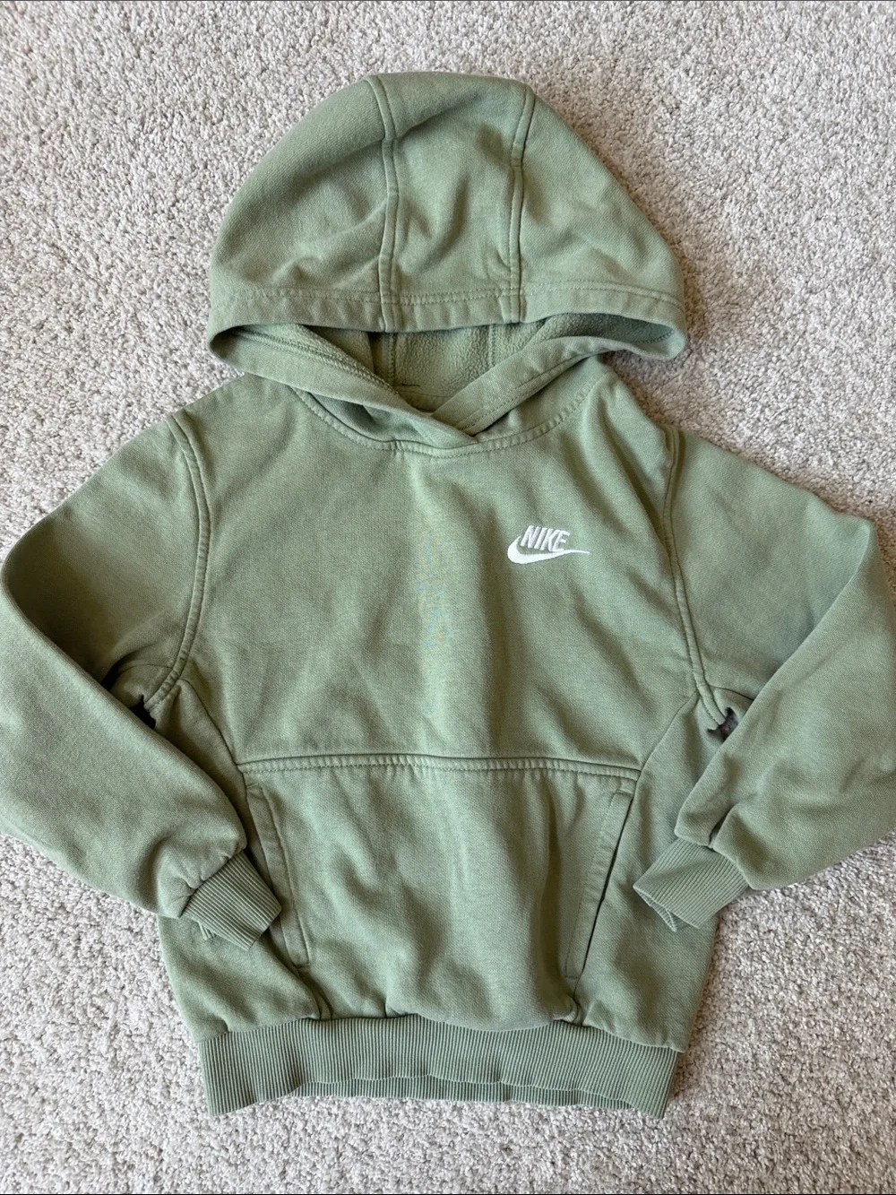 Nike Green Pullover Hoodie with White Swoosh